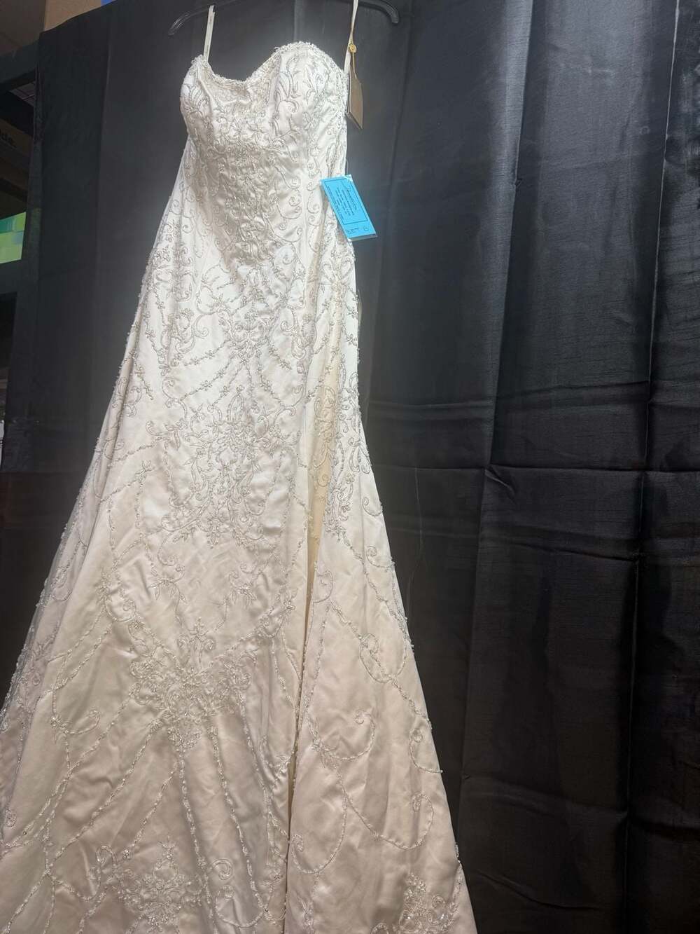 Demetrios Platinum 2014 Style DP278 Ivory Satin Wedding Dress Size 12